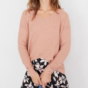 Madewell Pink Kimball Knit Pullover
